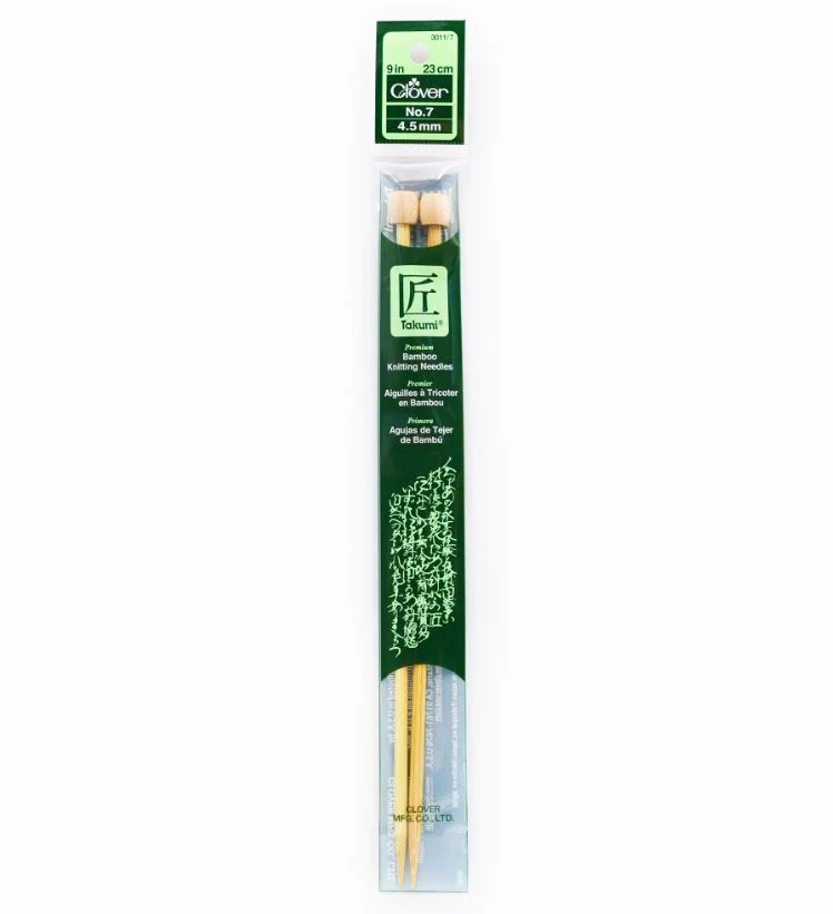 Clover Bamboo Knitting Needles 9" (Sizes 3 to 15) - Image 5