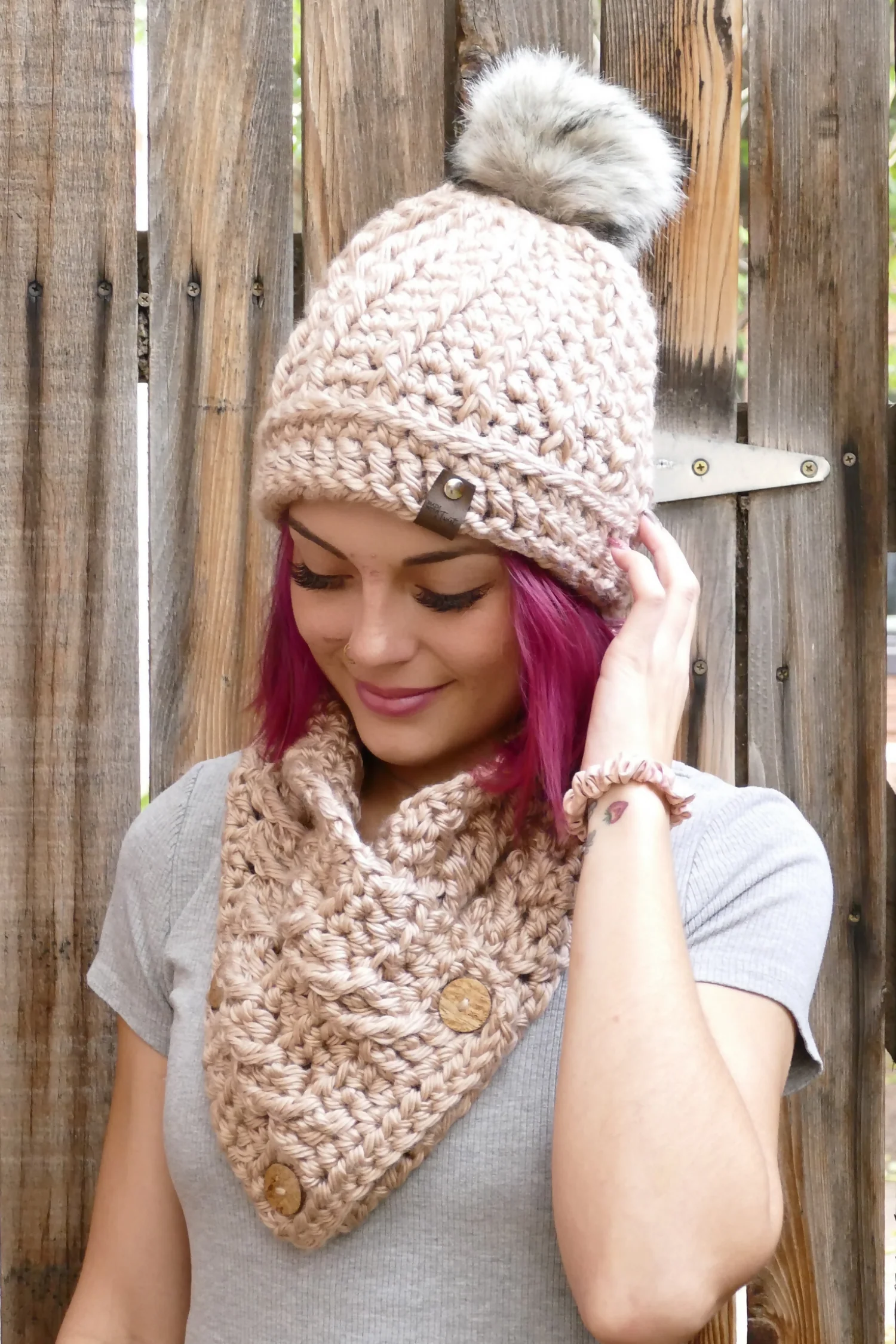Naomi Button Cowl (Crochet) - Image 2