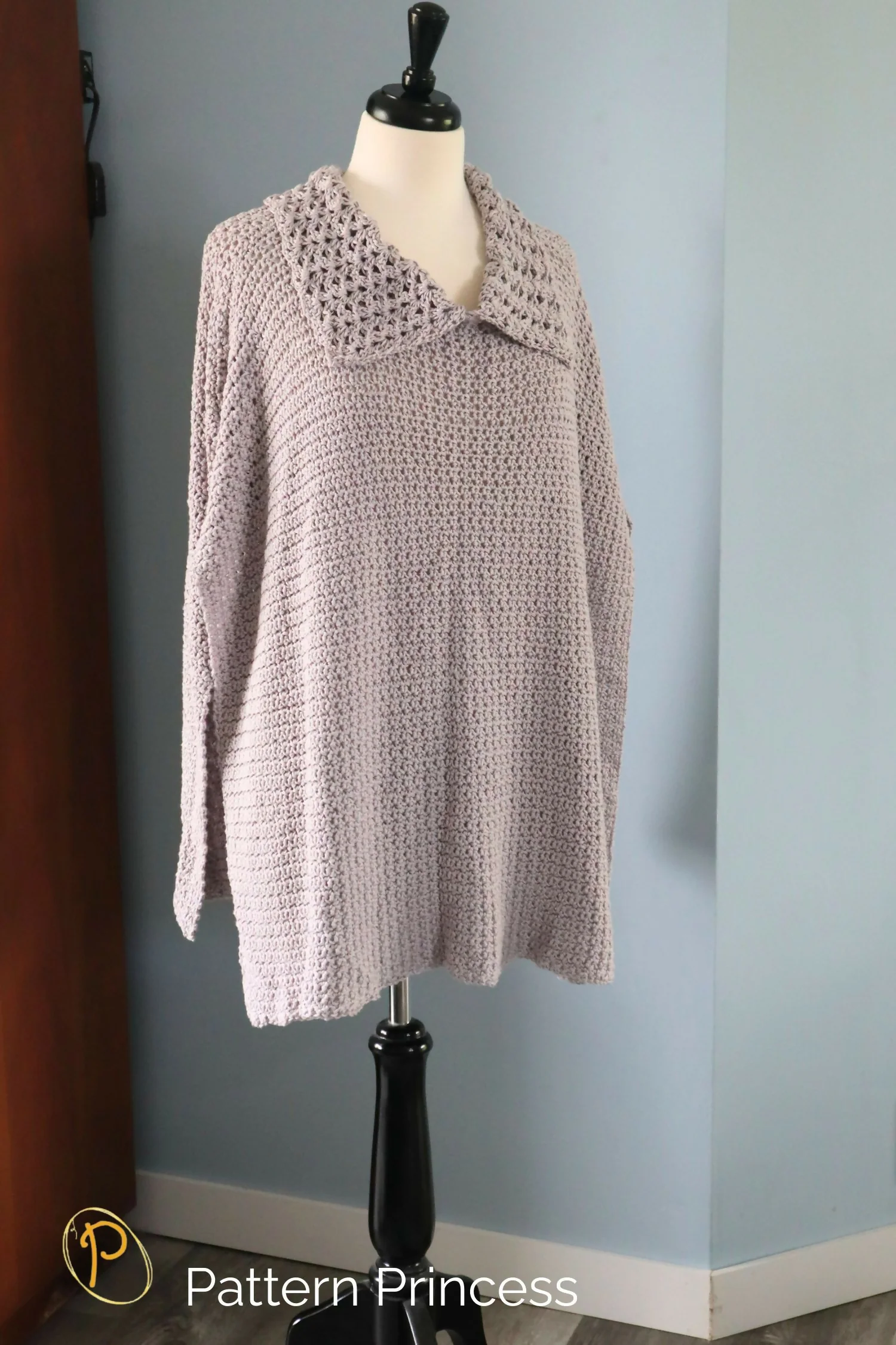Pebble Path Crochet Poncho: Simple Two Rectangle Design (Crochet) - Image 2