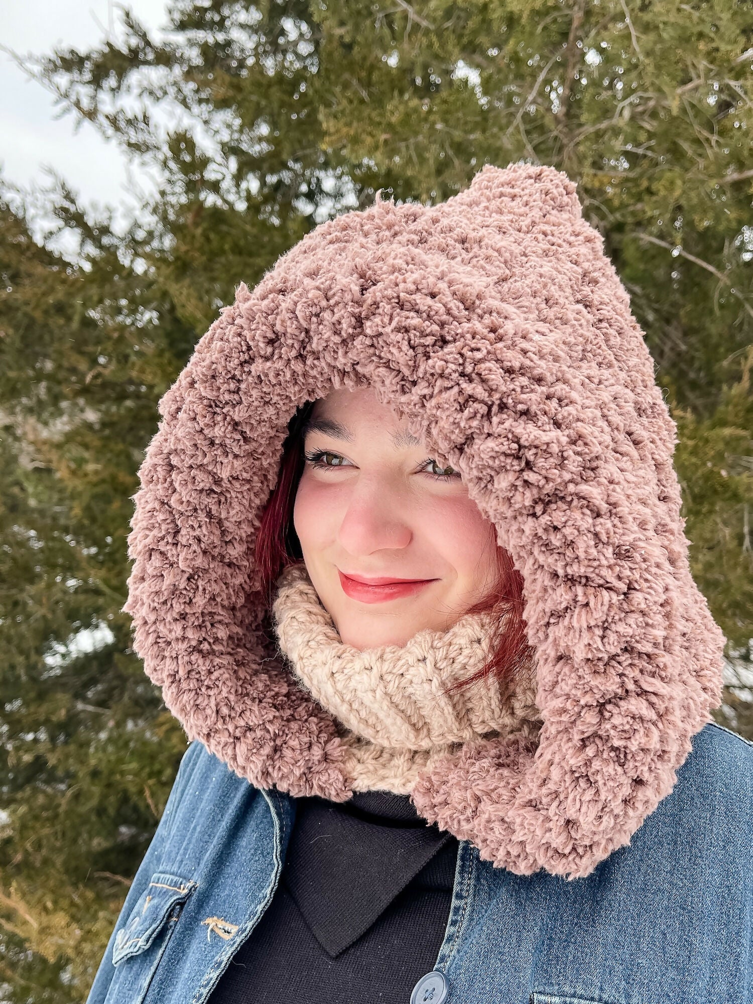 Sherpa Haven Hooded Cowl (Crochet) - Image 2